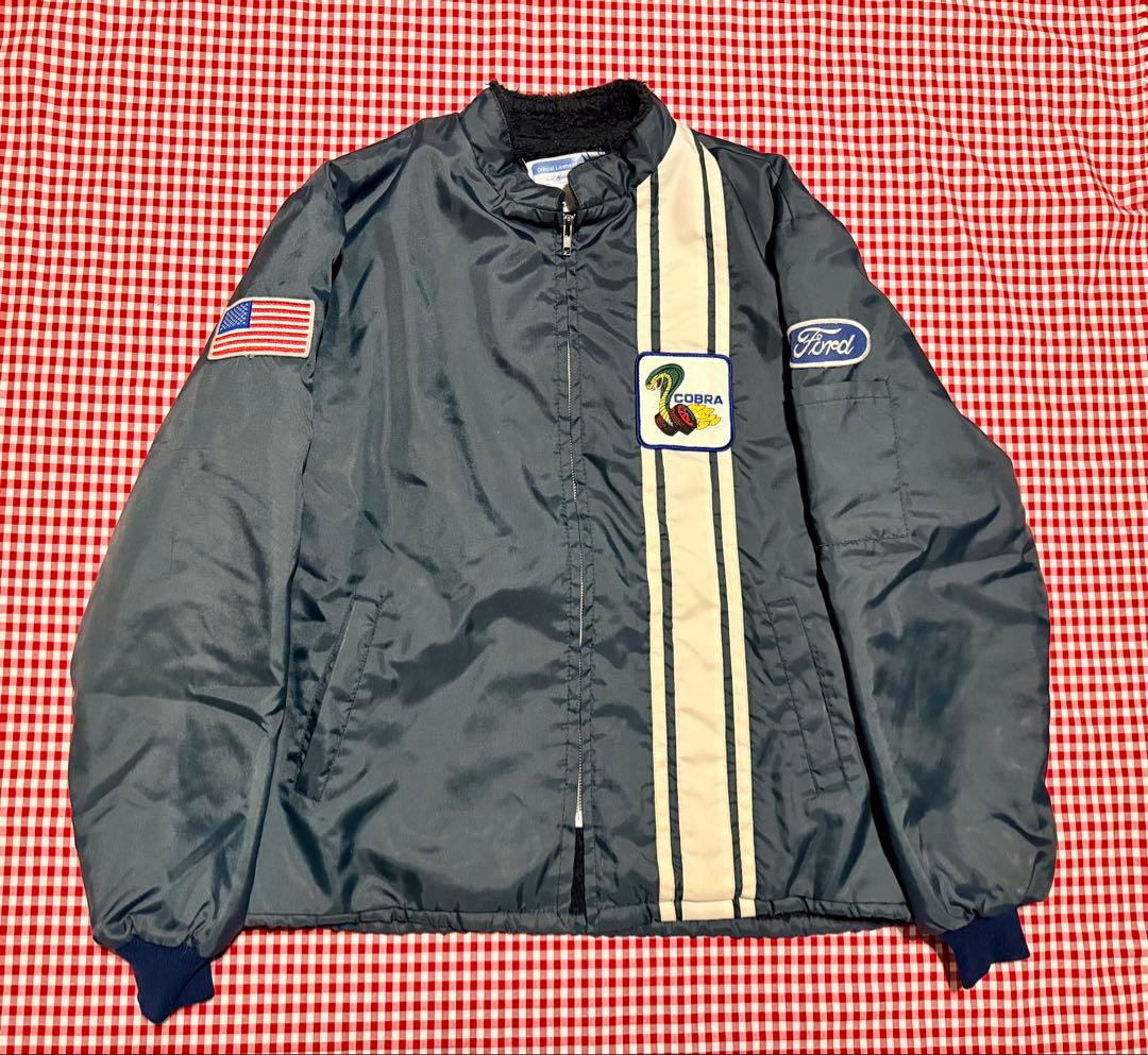 Ford cobra フォードレーシングジャケット ネイビー Lサイズ USA製