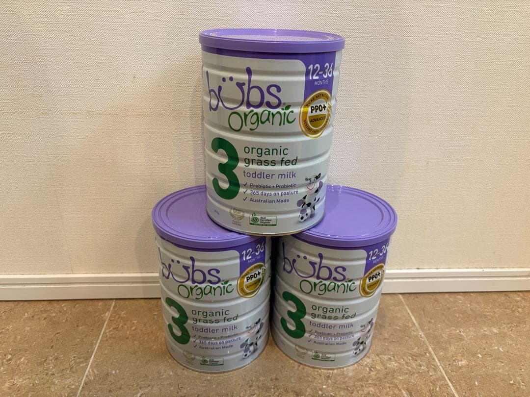 bubs Organic Step3 (3缶セット) 楽天市場】Bubs（バブズ）オーガニック Organic 粉ミルク ステップ3（1