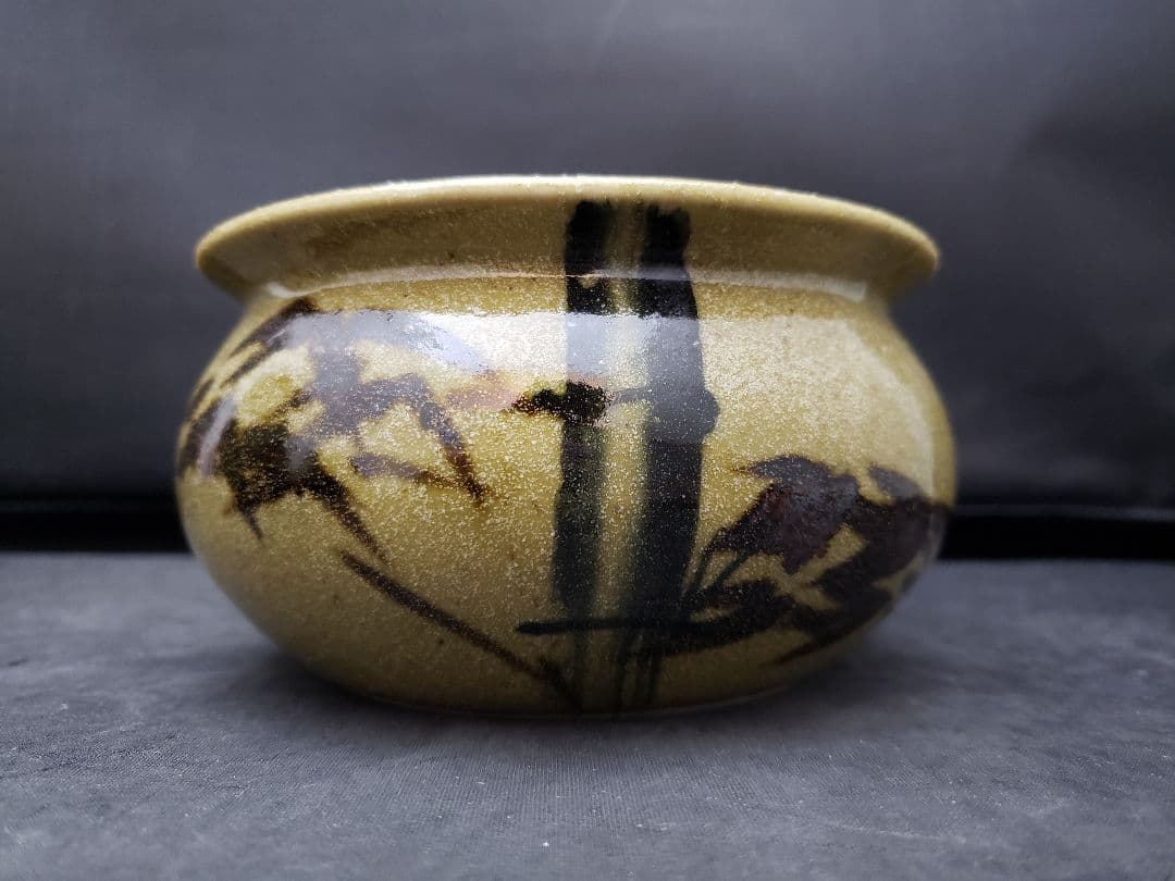 絵唐津皆具 古川華山作 清寂 茶道具 水指 建水 蓋置 花器 竹柄 - メルカリ