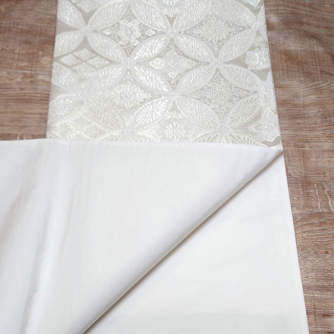 袋帯 白銀 七宝 スッキリ リーズナブル お仕立て込み - メルカリ