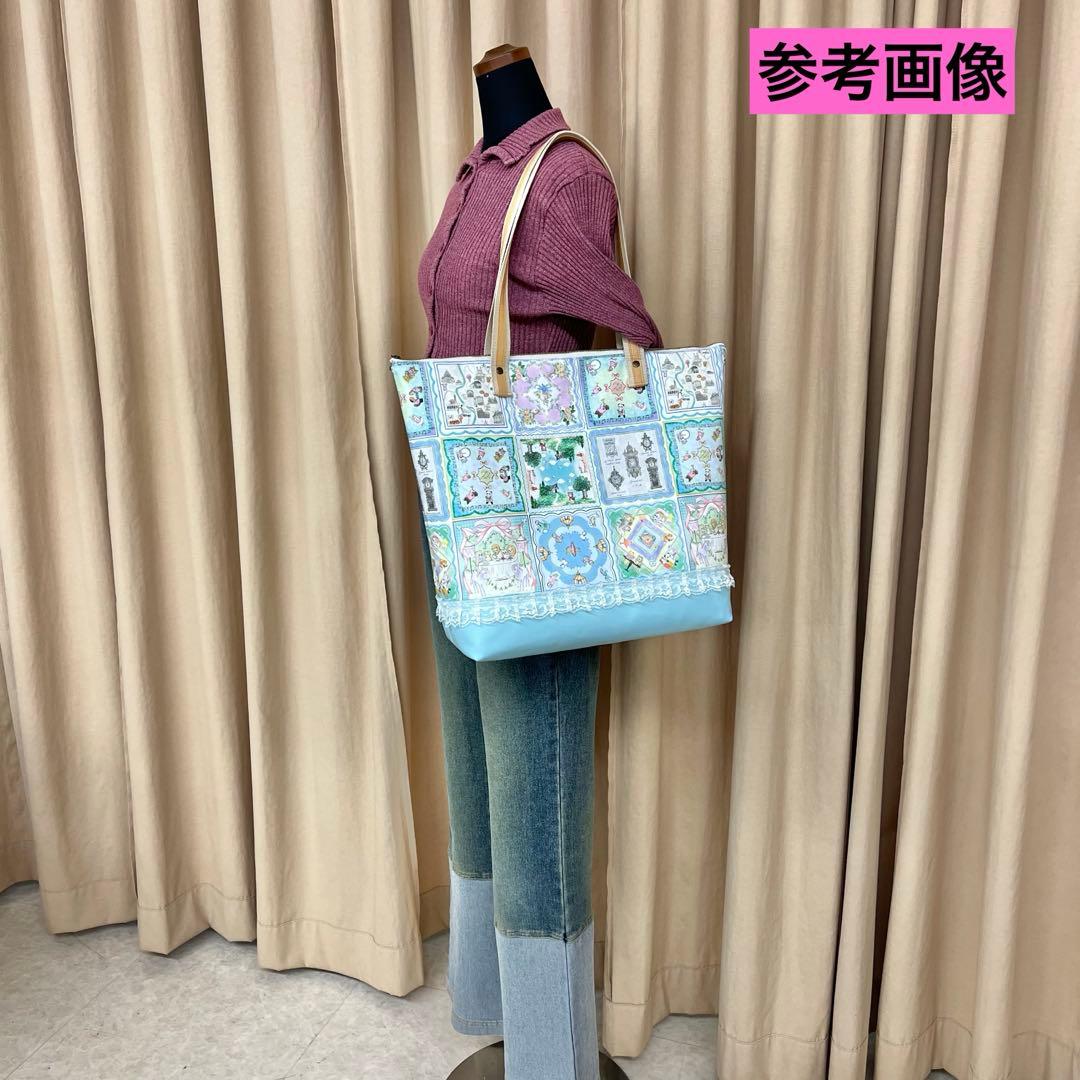 yukiemon 新作ハンカチコレクター 合皮フリルファスナービッグトート