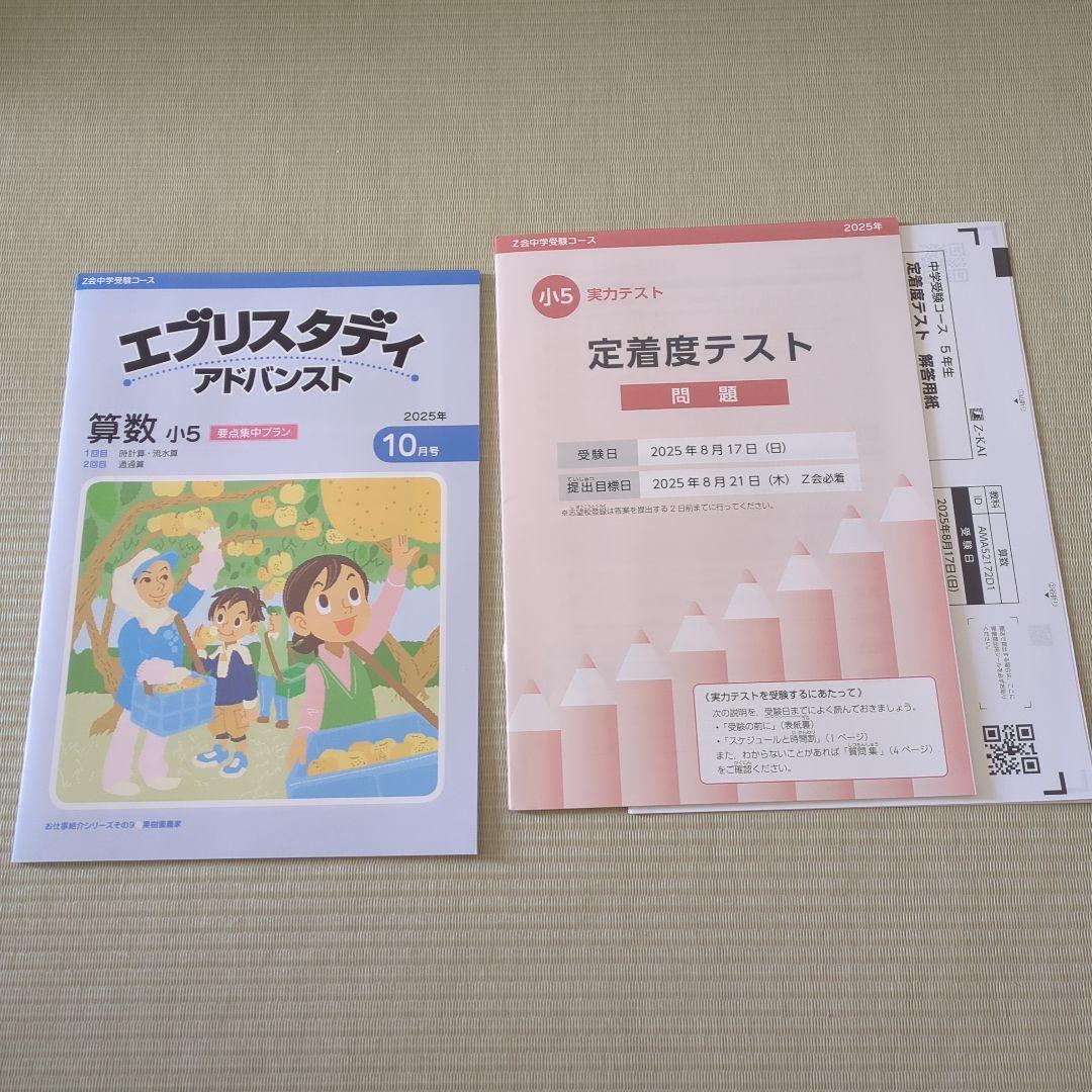 z会中学受験 要点集中 算数 小5 4月〜10月号 定着度テスト付 - メルカリ