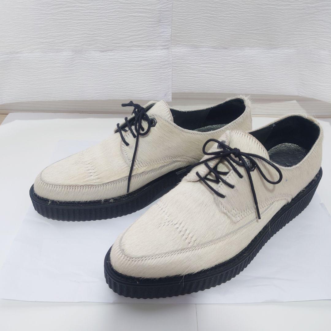 美品】DIESEL ディーゼル ラバーソール レースアップシューズ ハラコ