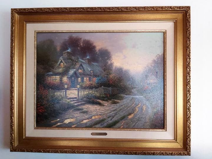 トーマス キンケード 絵画 TEACUP COTTAGE 保証書付き 1996年 トーマス キンケード 絵画 TEACUP COTTAGE 保証書付き 1996年 トーマス