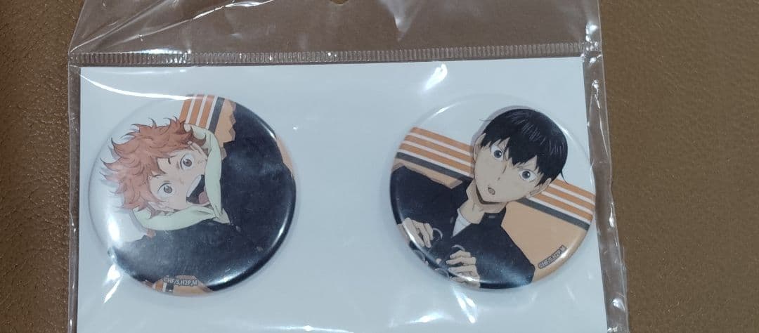 ハイキュー アニメ原画展 スカイツリー 缶バッジ 日向翔陽 影山飛雄