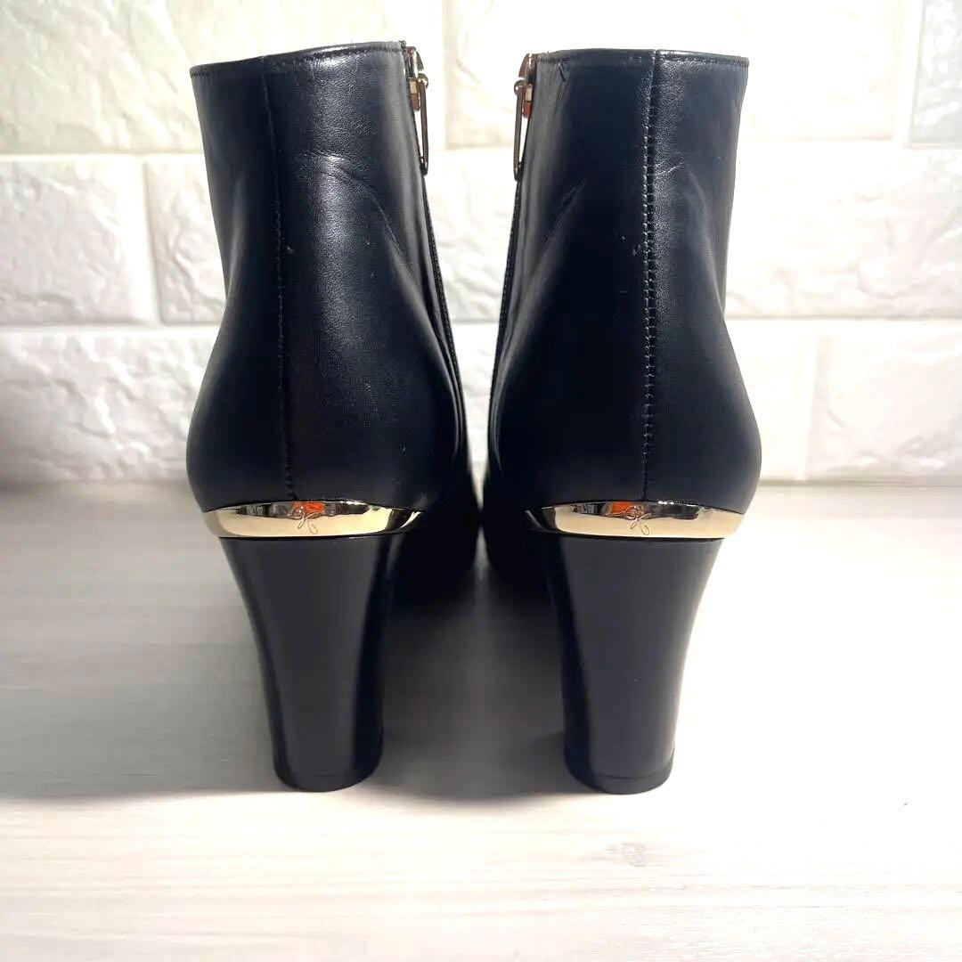 【未使用級✨】銀座かねまつ アクアベル 防水ショートブーツ 23.5cm