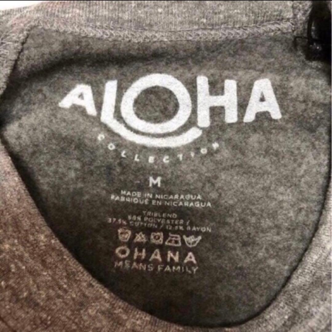 アロハコレクション スウェット トレーナー ALOHAロゴ Mサイズ グレー