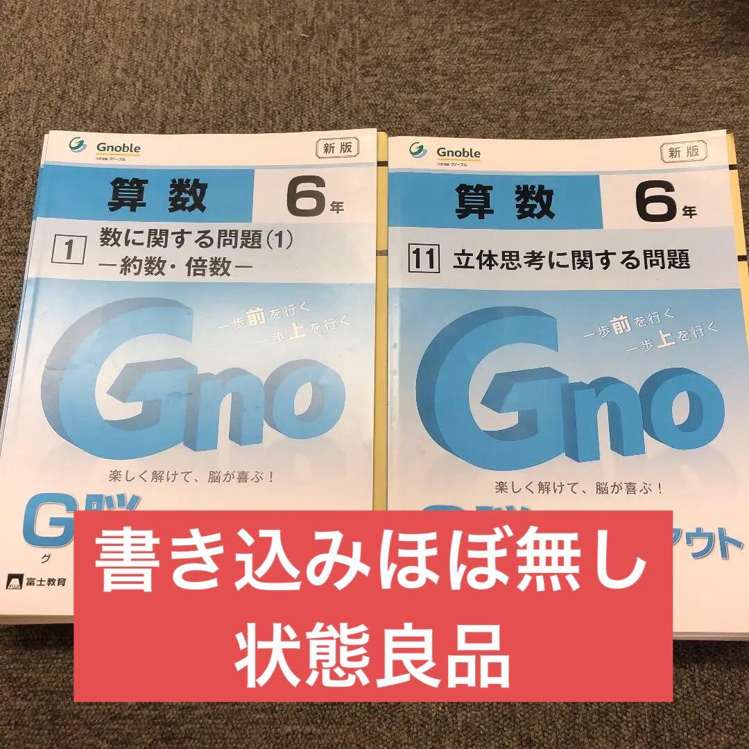 グノーブル　6年　算数G脳ワークアウト　20冊　 2021年使用　書き込みほぼ無 G脳-ワークアウト算数 6年生版のご紹介 | Gnoble 中学受験 グノーブル