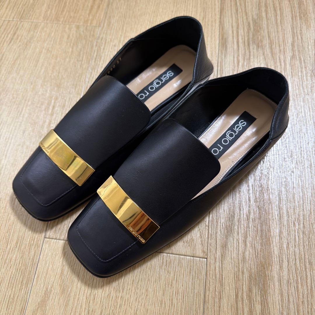 セルジオロッシ ローファー スリッパ sr1 SALE｜Sergio Rossi セルジオロッシ / sr1 Slipper メタルプレートス