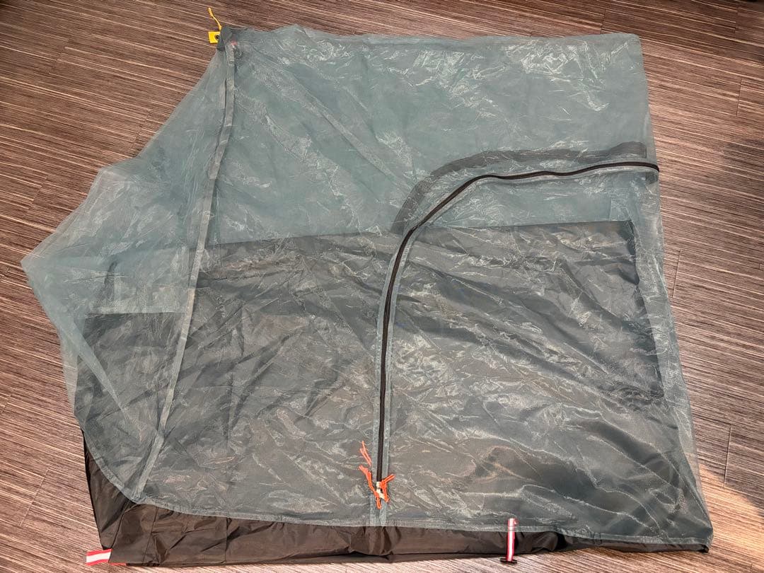 値下】ドイツ軍 パップテント 軍幕 前面ジッパー加工済／蚊帳・ロープ