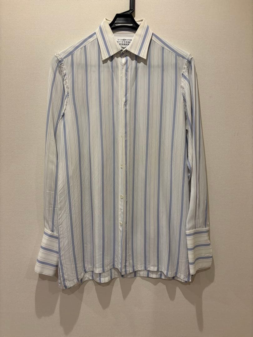 Maison Margiela ストライプシャツ長袖シャツマルジェラ Maison Margiela】メゾンマルジェラ『4 14 オーバーサイズ ストライプ