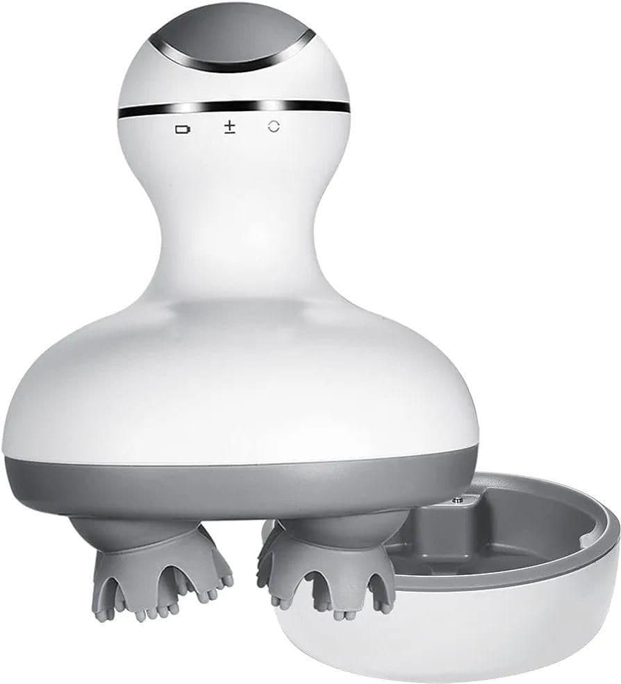 電動 頭皮ブラシ IPX7防水 自宅 風呂 3Ｄ技術 USB充電台座　ペット 猫用マッサージ機 耐久ペット用マッサージ機 猫犬用 ヘッドスパ 電動