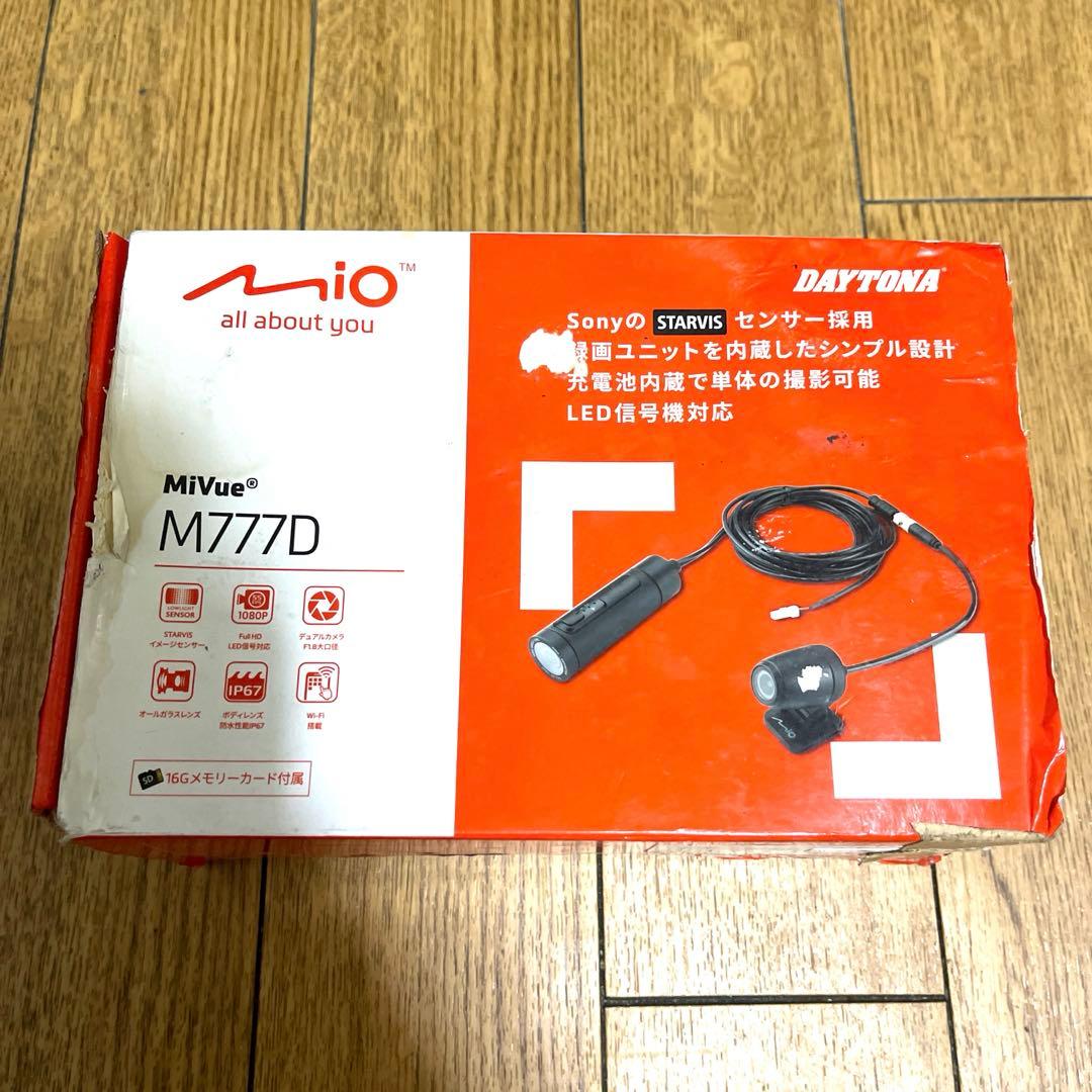 Mio MiVue M777D バイク用ドライブレコーダー　sdカード付き 楽天市場】デイトナ Mio(ミオ) バイク用 ドライブレコーダー