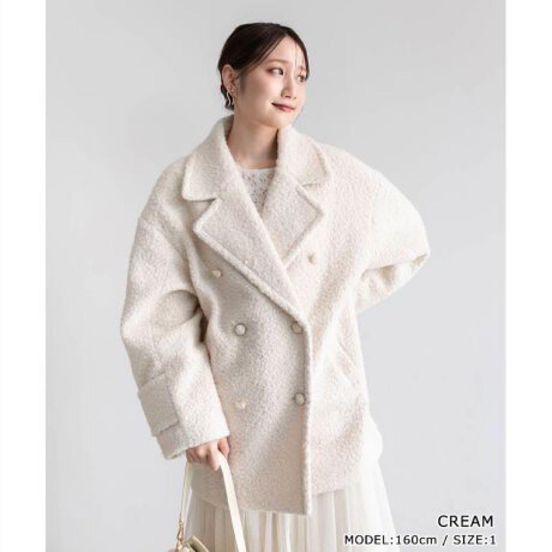 【ねこ】RANDA ループボアピーコート 24秋冬新作＞ループボアピーコート | ランダ(RANDA) | マルイウェブ