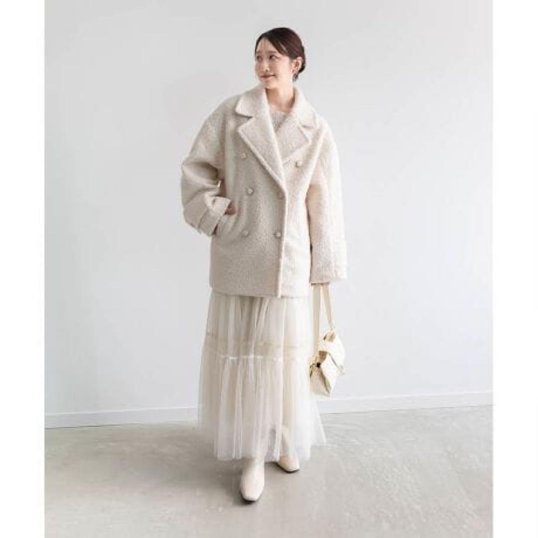 ねこ様専用】RANDA ループボアピーコート - メルカリ