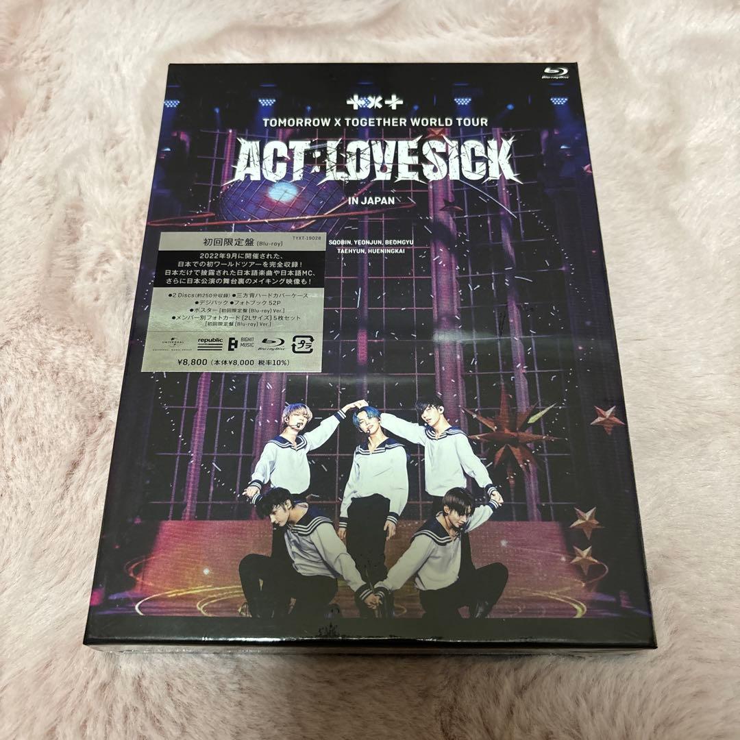 TXT ACT:LOVE SICK IN JAPAN 初回限定盤　新品未開封 ACT : LOVE SICK＞ IN JAPAN 【初回限定盤】(2Blu-ray) : TOMORROW X