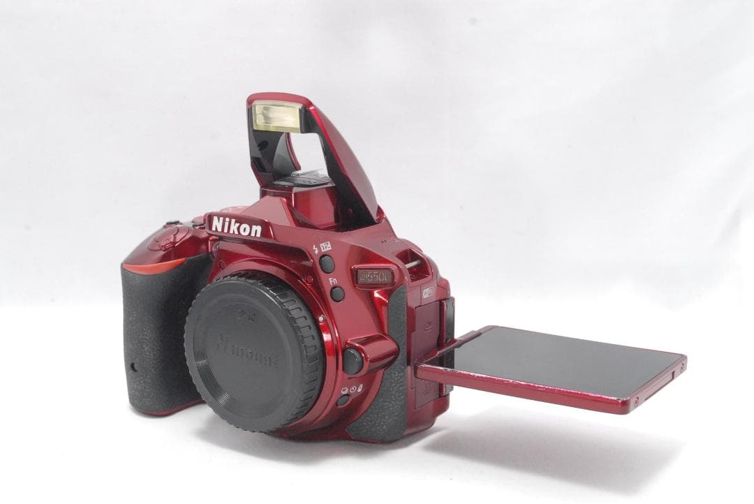 画像転送可能✨Nikon D5500 レッド 一眼レフ 初心者 スタート - メルカリ