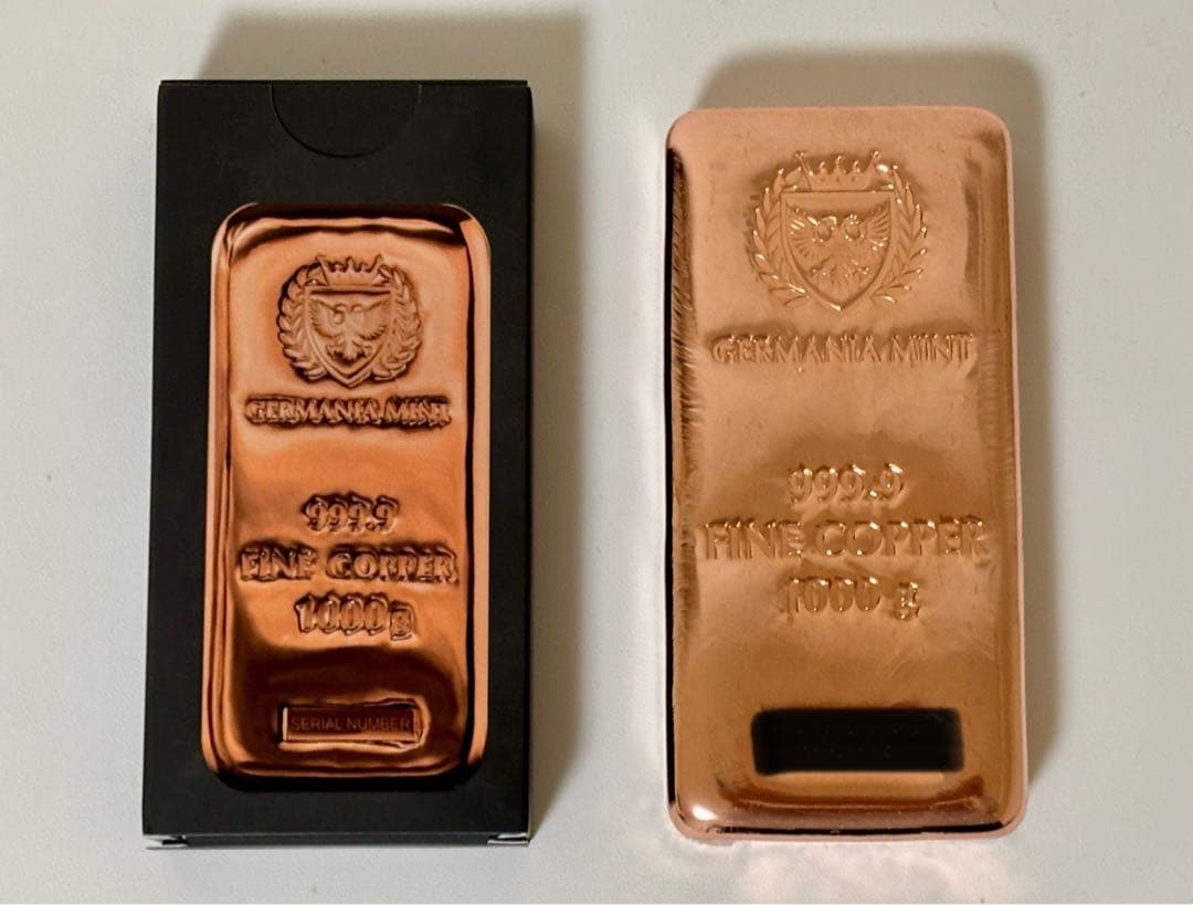 GERMANIA MINT 1kg インゴット ゲルマニアミント 1本 純銅 - メルカリ