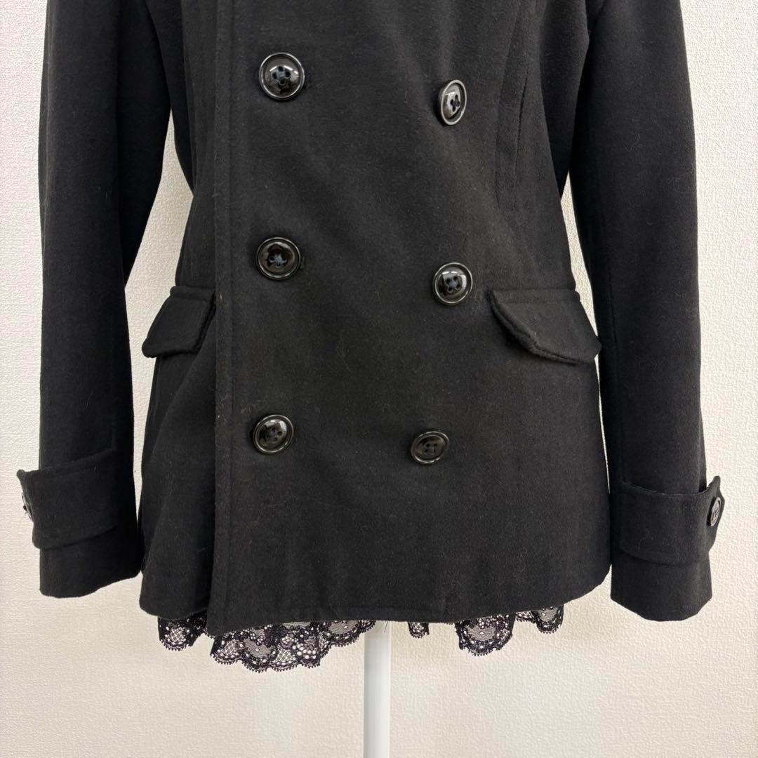 ダークコアy2k平成ギャルパンクロック韓国 デザインコート ピーコート