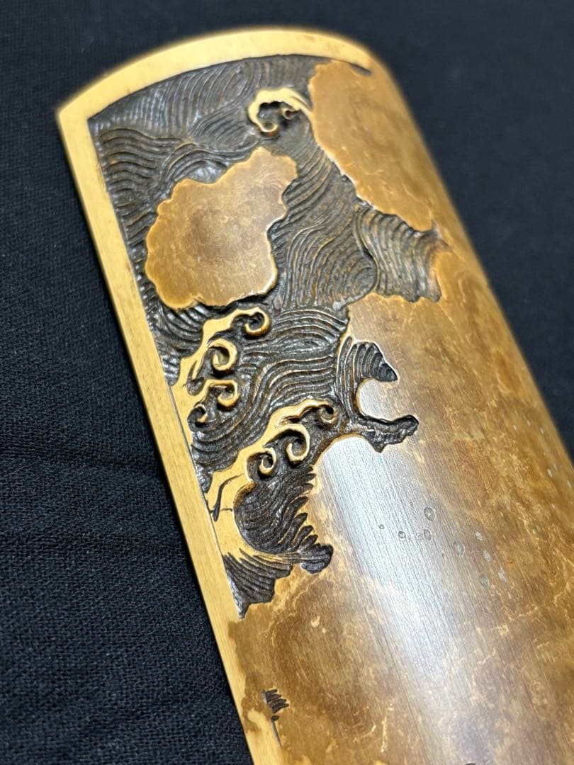 005茶則 煎茶 茶道具 茶合 仙媒 中国茶 日本茶 竹製彫刻