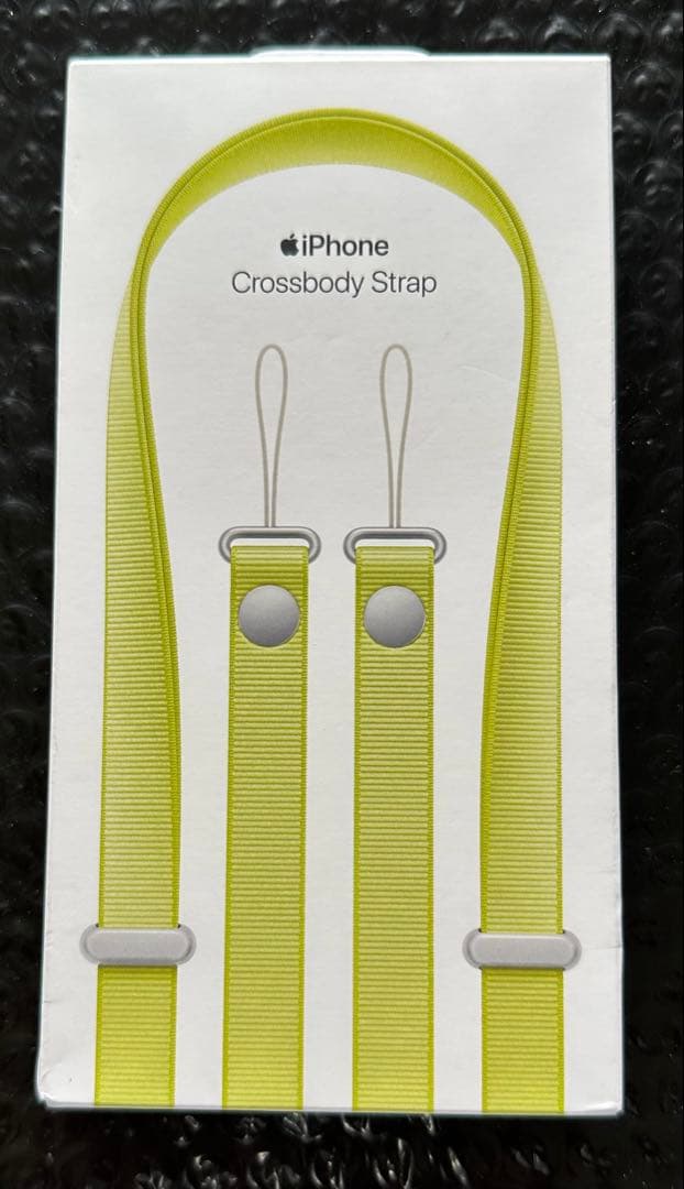 Apple iPhone クロスボディストラップ　ネオンイエロー Crossbody Strap – Neon Yellow - Apple