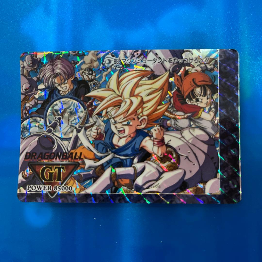 ドラゴンボール　カードダス  88 gt シールタイプ　印刷エラー 当時物 希少エラーカードドラゴンボール カードダス 1988年 No 1