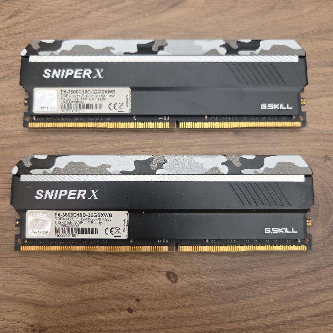 G.SKILL 32GB DDR4 3600MHz 16GBx2 動作品 Amazon | G.SKILL 32GB（2 x 16GB）Ripjaws VシリーズDDR4 SDRAM