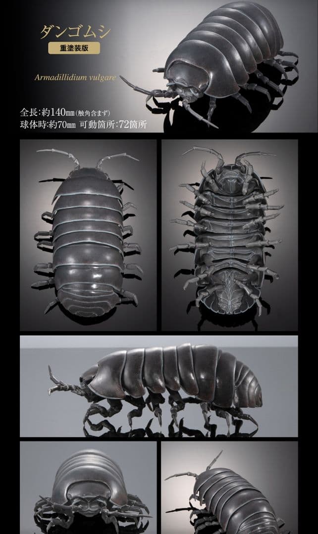 オンライン限定 いきもの大図鑑 ダンゴムシ（重塗装版） 全3種 コンプ