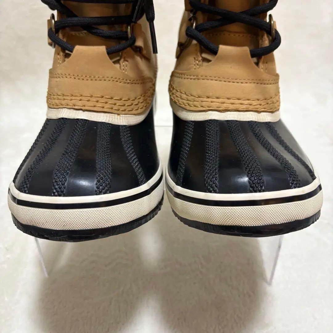 SOREL TIVOLI ソレル ティボリ スノーブーツ 黒 ベージュ 23cm