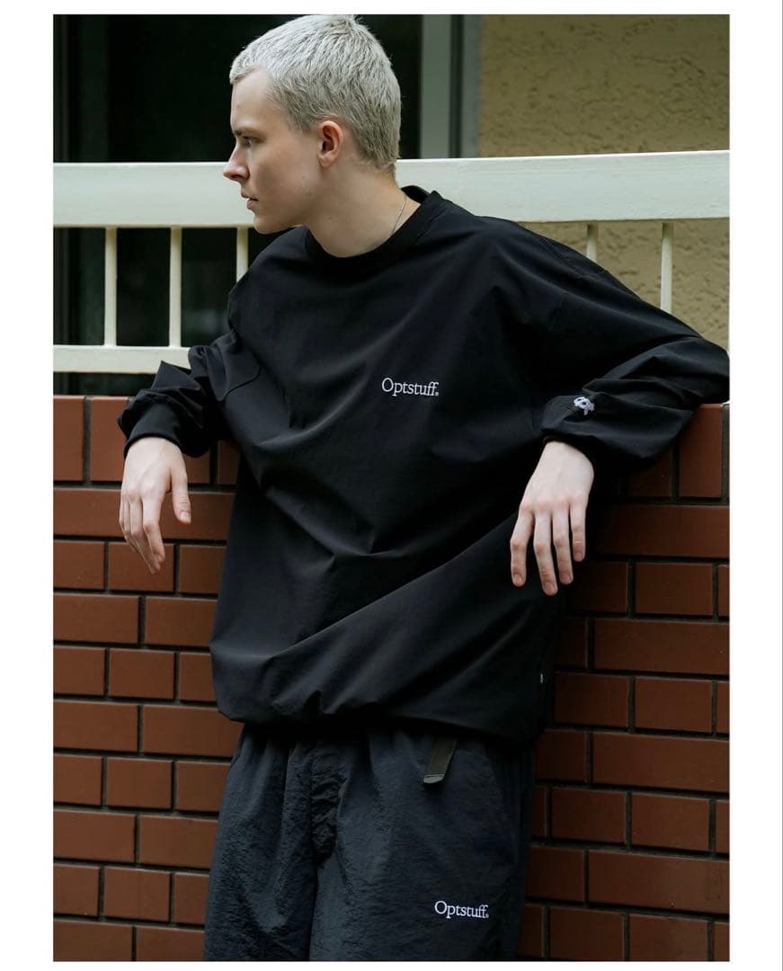 Optstuff DRAWSTRING NYLON LONG SLEEVE T - メルカリ