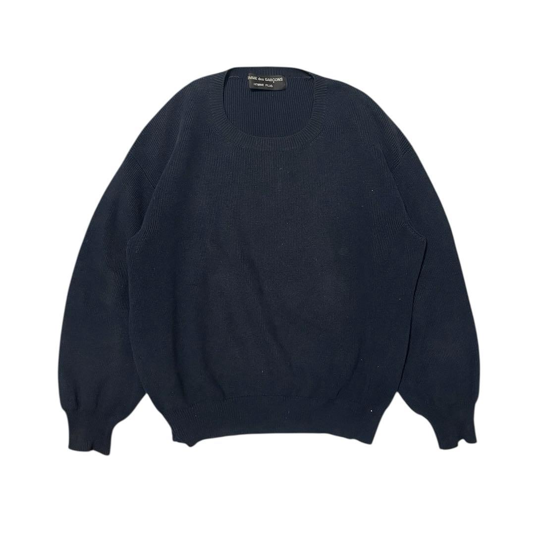 90s COMME des GARÇONS HOMME PLUS コットンニット 80s COMME des GARCONS HOMME PLUS indigo knit – weber