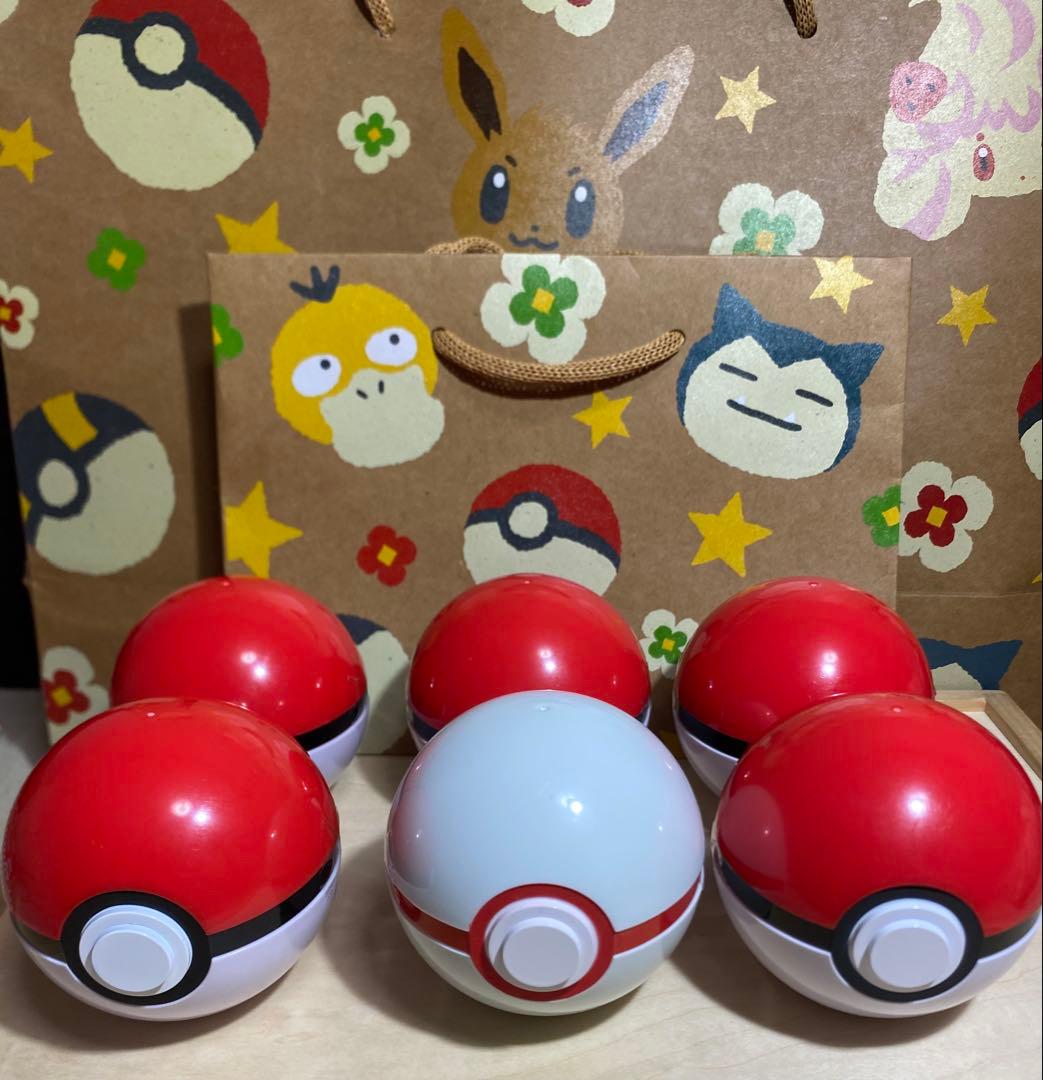 新品未開封】ポケパークカントー ピンバッチ未開封5個+プレミアボール