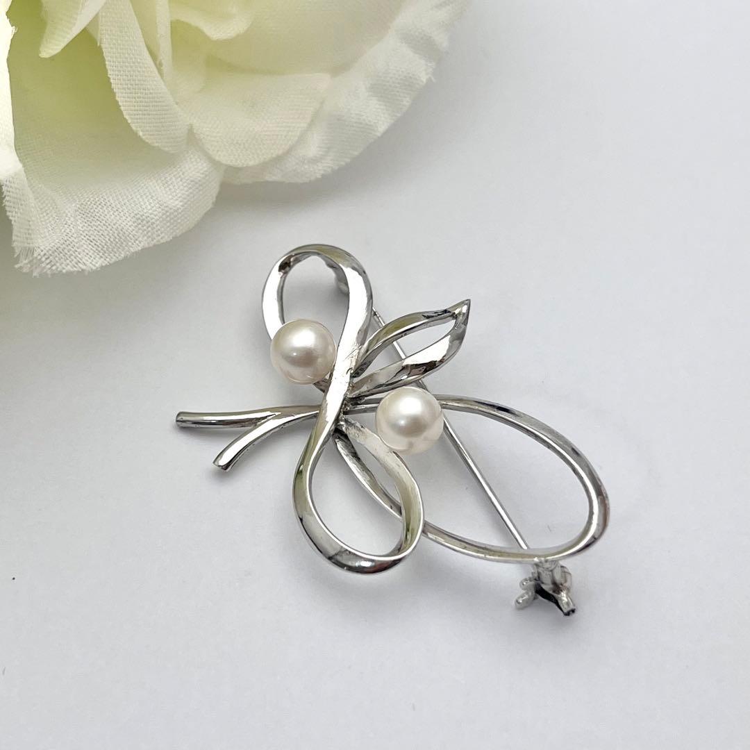 ☆美品☆ミキモト パール ブローチ シルバー 皇室御用達ブランド