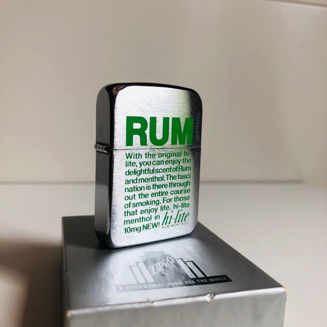 新品ハイライト初期41レプリカRUMメンソールZIPPO非売品未使用 zippo hi-lite RUM MENTHOL ハイライト ラム メンソール 2003年製 限定