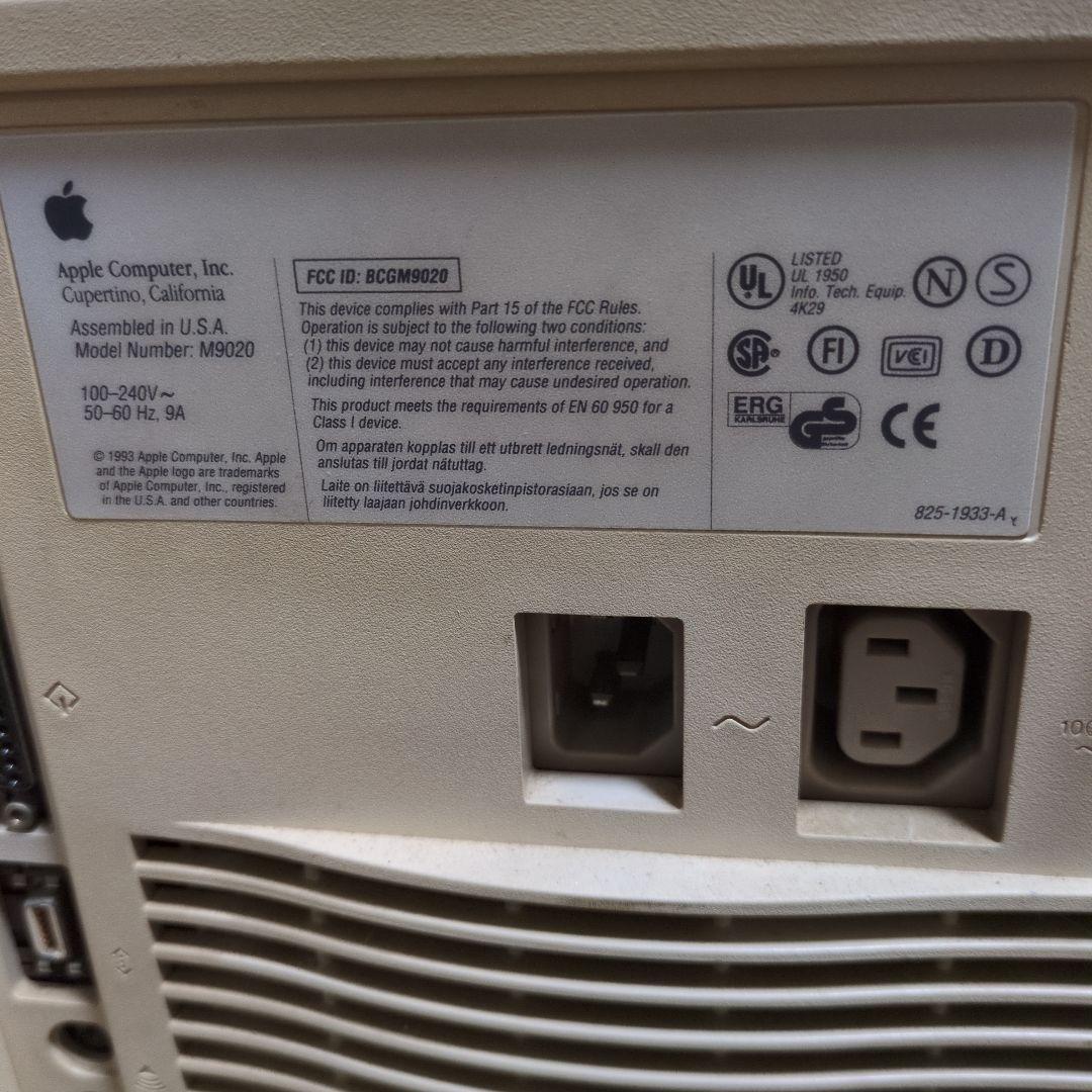 動画アップしました！Apple マッキントッシュ 840 AV 通電確認済み！