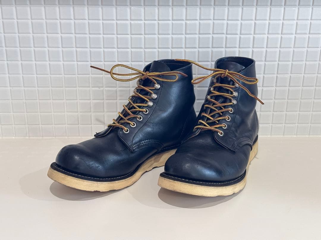 激レア】27cm 四角犬タグ レッドウィング RED WING 8165 茶芯 - メルカリ