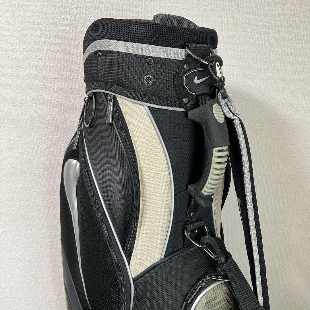 希少 NIKEナイキ キャディバッグブラックシルバー 6分割 9型 ゴルフ
