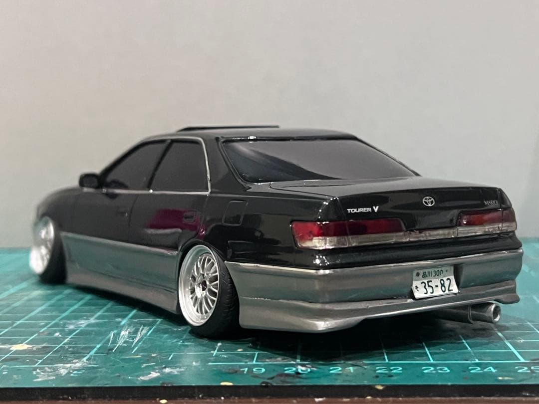 アオシマ 1/24 JZX100 マークⅱ カスタム 完成品 - メルカリ
