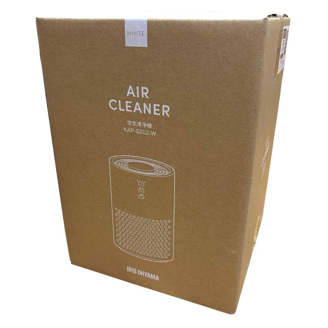 【新品未使用】アイリスオーヤマ 空気清浄機 KAP-S202-W ホワイト 空気清浄機 KAP-S202-W [適用畳数：10畳 /PM2.5対応] IRIS OHYAMA