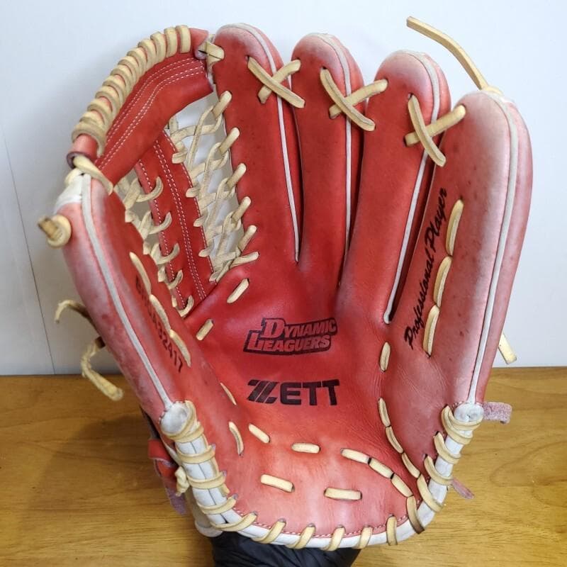 ZETT ゼット 赤星モデル 日本製 本人使用カラー 外野用 軟式グローブ