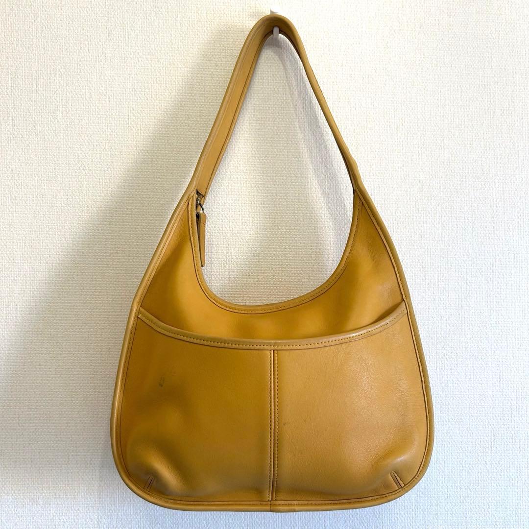 クリーニング済 old coach 9033 Ergo Pocket Zip 💙 Vintage Navy Coach Ergo Pocket Zip Large Shoulder Bag – 9033 | eBay