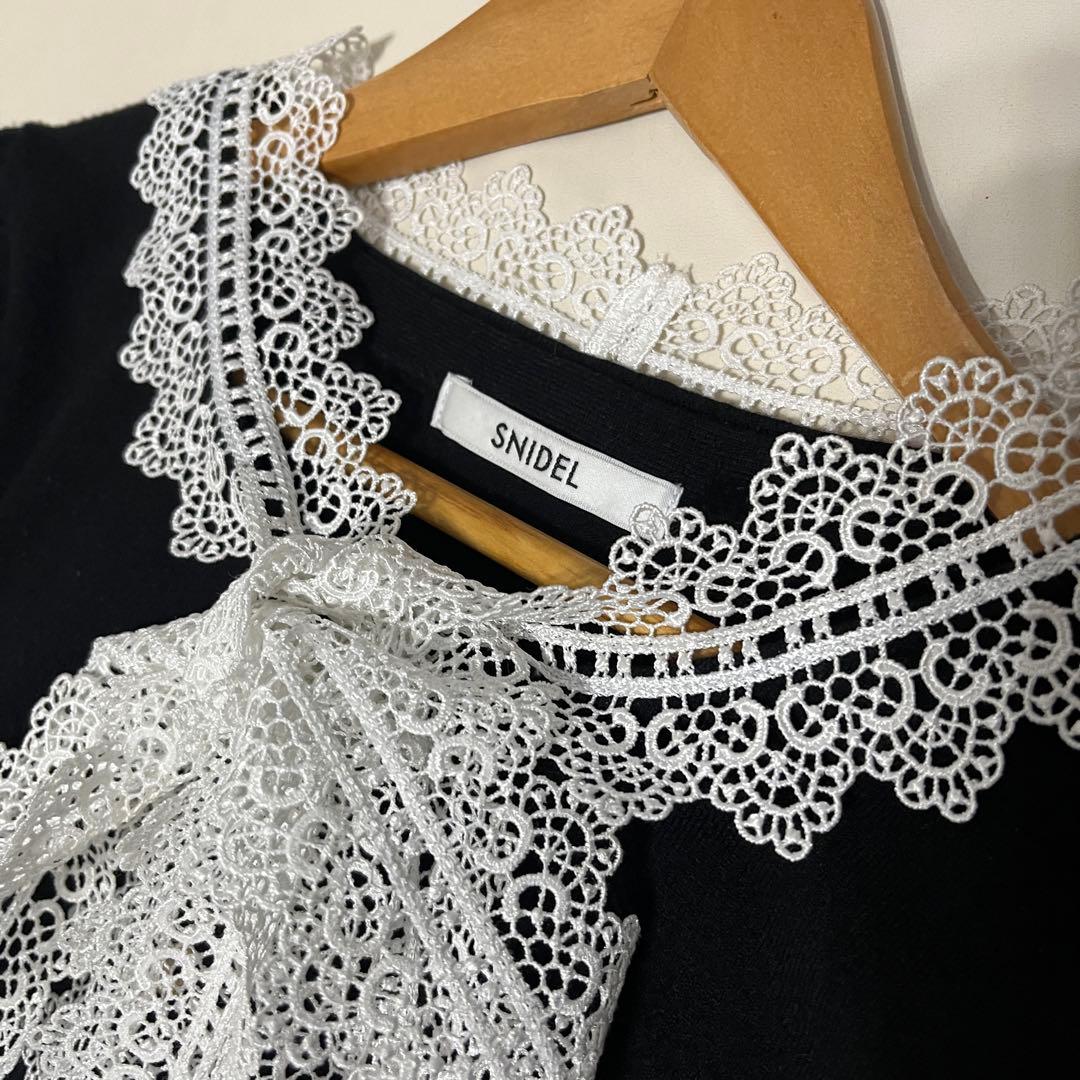 SNIDEL 【USAGI ONLINE限定】レースボウタイカーディガン - メルカリ