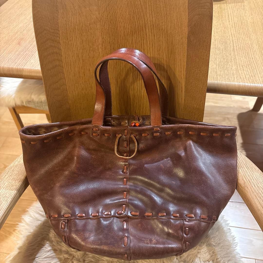 ☆アンリクィール☆ブラウン レザーバッグ☆