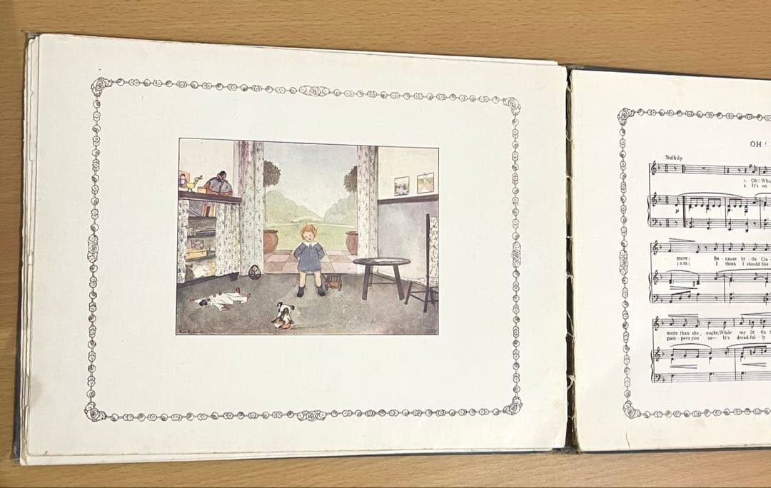 No.309 レア 希少 アンティーク 古書 洋書 絵本 児童書 オランダ 童謡