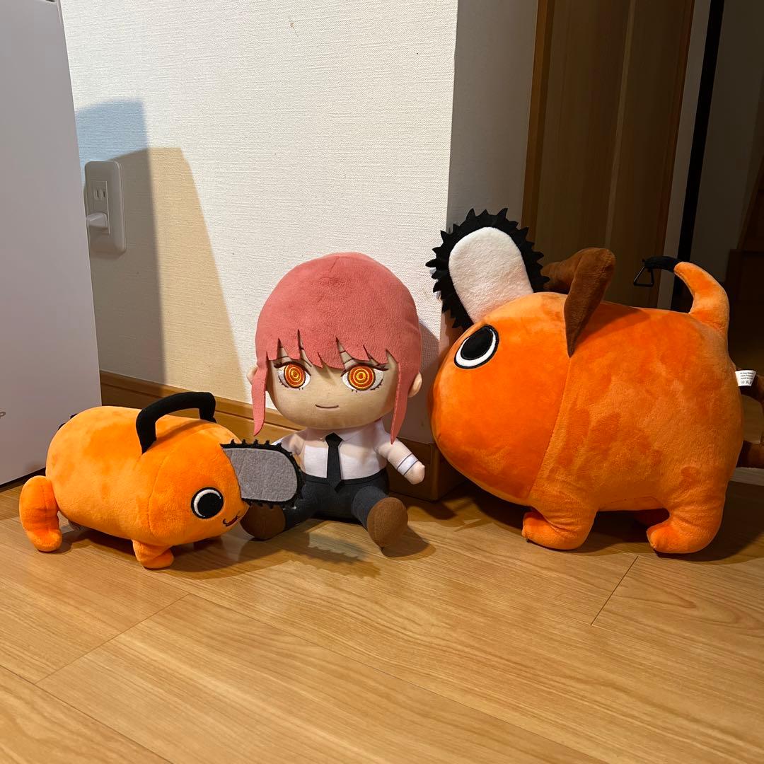 人気 アニメ】 チェンソーマン 悪魔ポチタ マキマさん ぬいぐるみ 3点