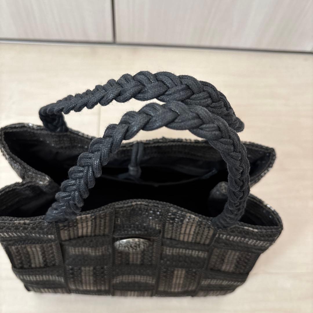 ALMA TONUTTI かごバッグ 三つ編みハンドル ブリザード メッゾ - メルカリ