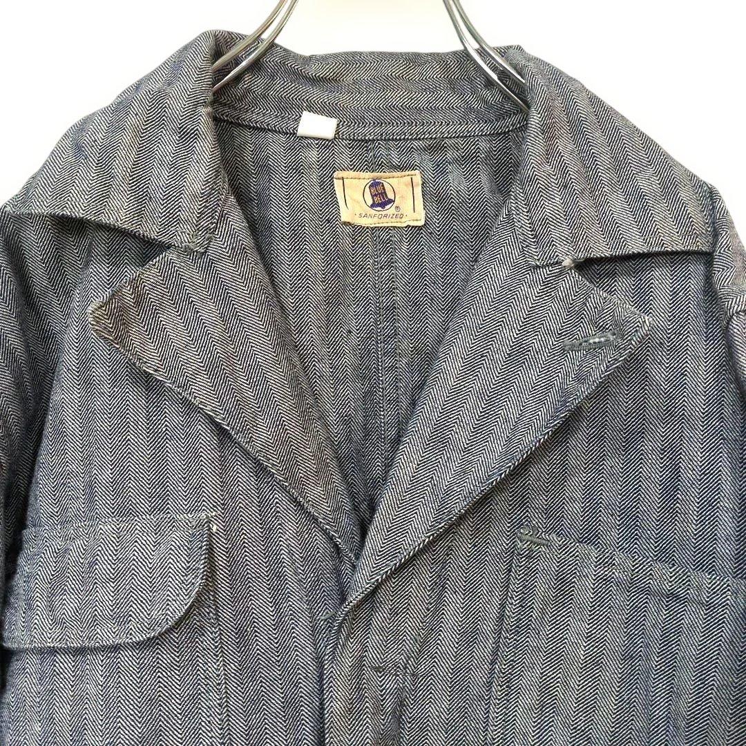 l*n様 ヴィンテージ⭐️60s BLUE BELL ツナギ　36 60s BLUE BELL つなぎ 42R ブルーベル ヒッコリーストライプ