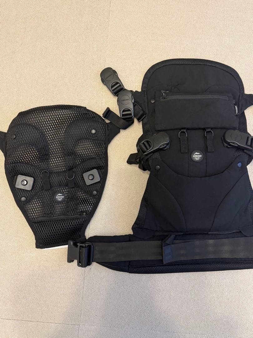【美品】エアバギー 抱っこ紐 ブラック 楽天市場】【公式】エアバギー 抱っこ紐 エアバギー ベビーキャリア