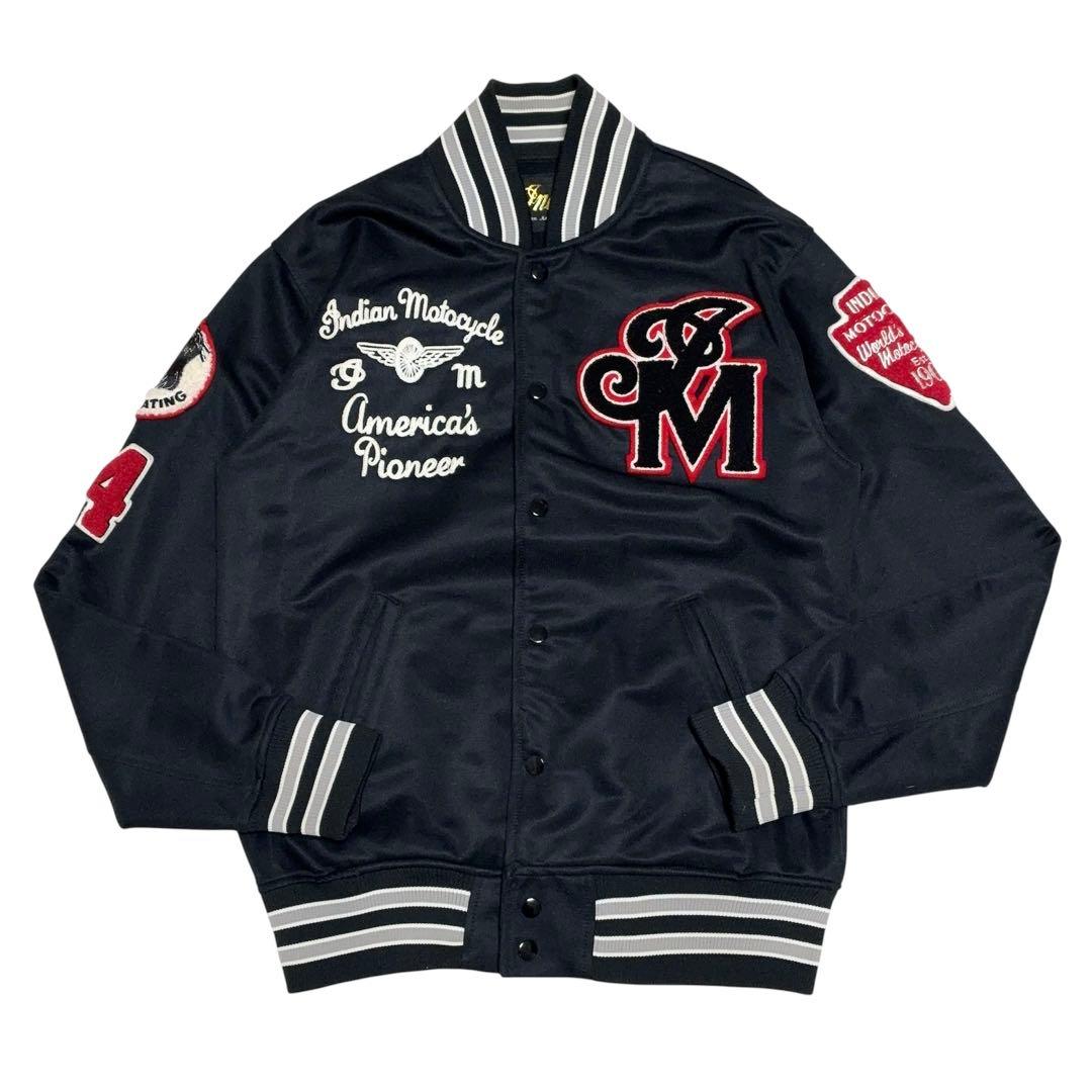 インディアンモーターサイクル スタジャン風ジャケット サガラ刺繍