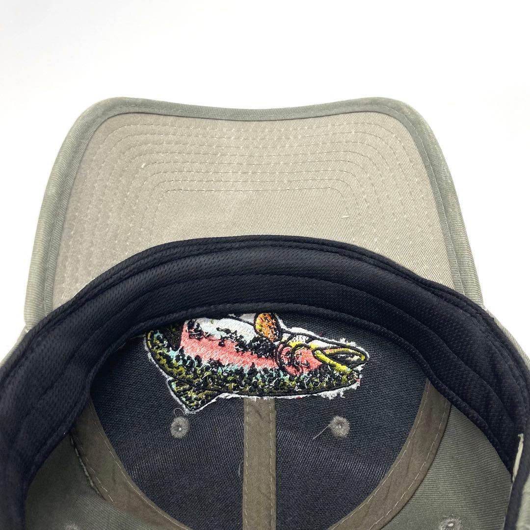 ビンテージ キャップ 魚 アウトドア 釣り フィッシング 古着 刺繍